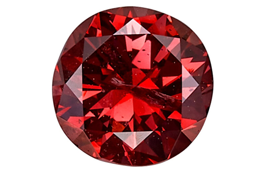 Red Diamond A coloured diamond with a natural red body colour. Red must be the predominant colour, but it may be modified by shades of pink or purple. The colour in natural red diamonds is created by irregular crystal structure. Natural red diamonds are the most rare of all diamonds. Some red coloured diamonds with sufficient saturation fall into the valuable fancy red colour category of diamonds.