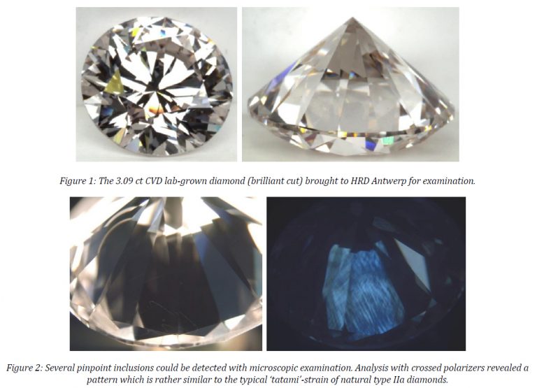 CVD Lab Grown Diamonds with GIA Natural Diamond Certificates The
