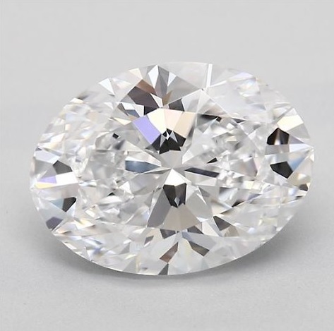 Oval shaped diamond