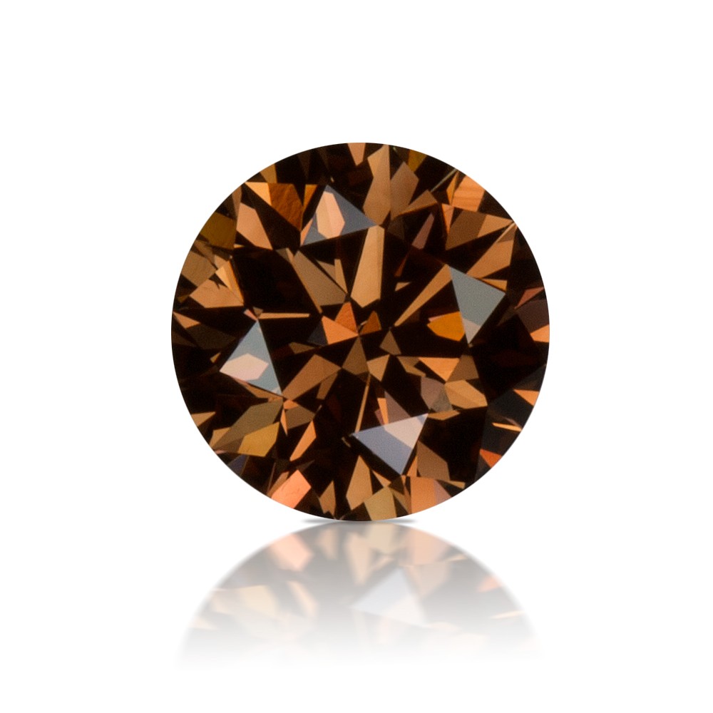 Cognac coloured diamond that is dark brown