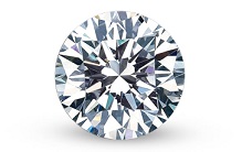 Round Brilliant Cut Diamond cut or shaped into a circular outline or circumference