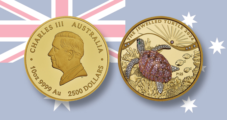 Perth Mint continues luxury diamond coin series with turtle – The ...