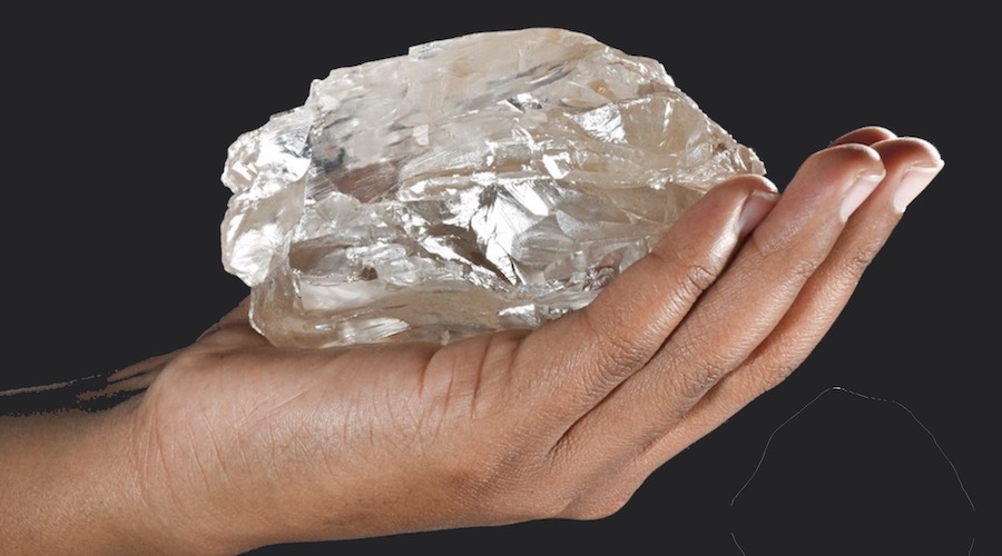 The two most important diamonds recovered last year were the 2,488-carat Motswedi and the 1,094-carat Seriti diamonds, both unearthed at Karowe.